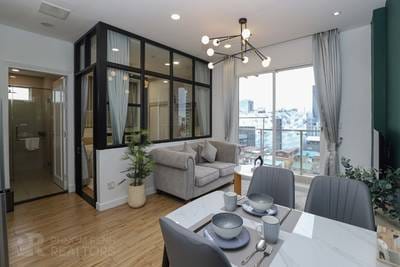57 sqm Living Size Apartmán se službami K pronájmu in Boeng Keng Kang