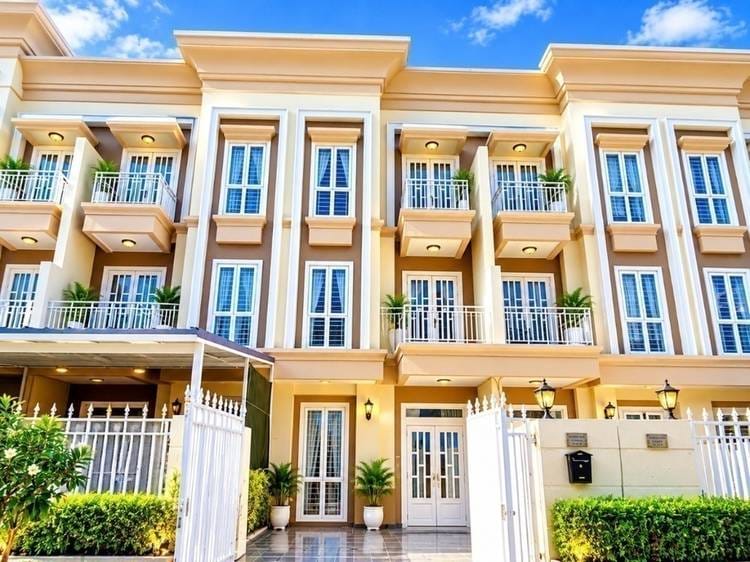 Link House For Rent in Preaek Lieb, Chroy Changvar, Phnom Penh