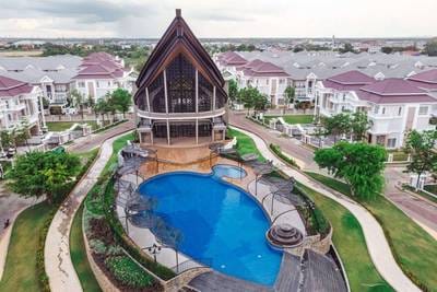 វីឡាភ្លោះ For Sale & Rent ទំហំផ្ទះ 216 ម៉ែត្រការ៉េ នៅDangkao
