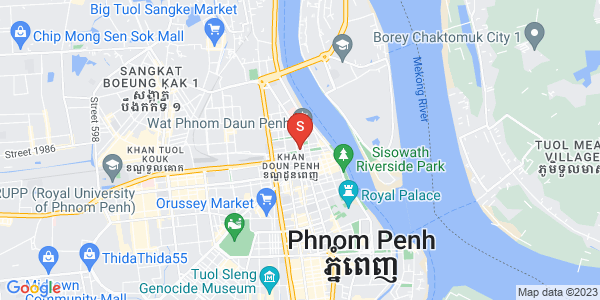 แผนที่ วัดพนม, ดวนป็ญ, พนมเปญ