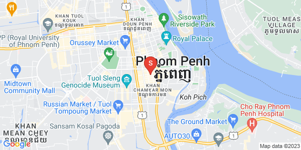 Mapa: BKK 1, Boeng Keng Kang, Phnom Penh