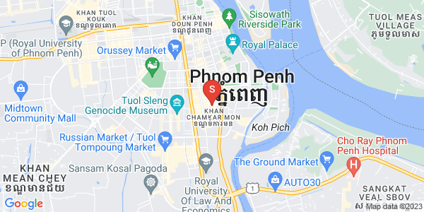 万景岗1分区（BKK1), 波哥堪, 金边地图