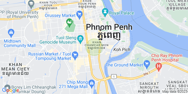 Mapa: BKK 1, Boeng Keng Kang, Phnom Penh