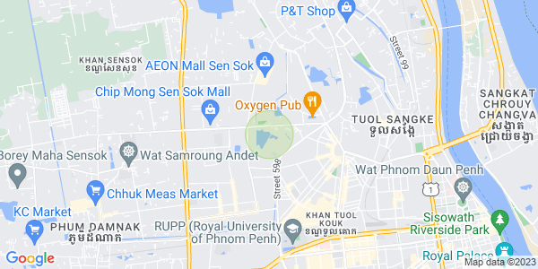 แผนที่ พนมเปญทเมย, แซนสก, พนมเปญ