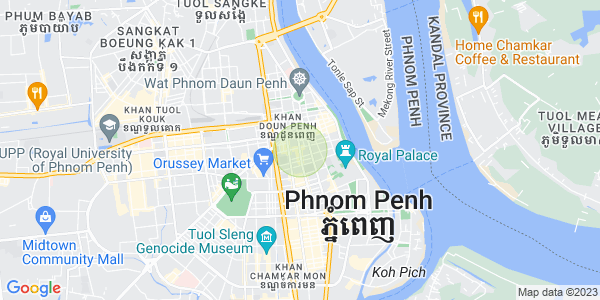 Map of Phsar Thmei III, Daun Penh, Phnom Penh