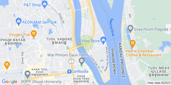 Map of Chroy Changvar, Phnom Penh