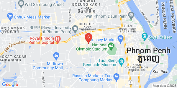 Mapa: Boeung Kak 2, Toul Kork, Phnom Penh