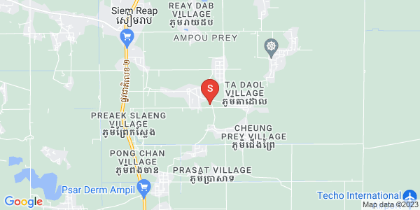 Prey Village Svay, Ampov Prey 县, Kandal Stueng 县, 干拉省地图