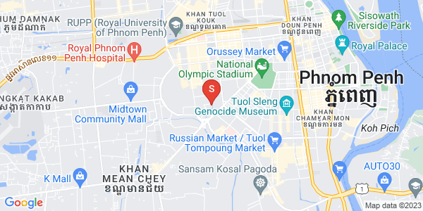BKK 2, ボンケンコン, プノンペンの地図