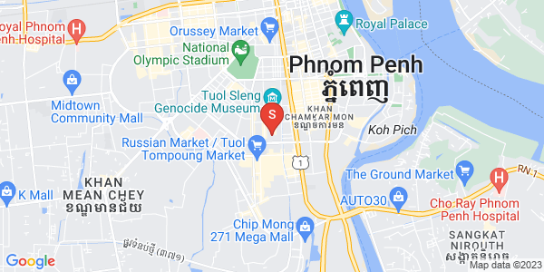 Mapa: BKK 2, Boeng Keng Kang, Phnom Penh