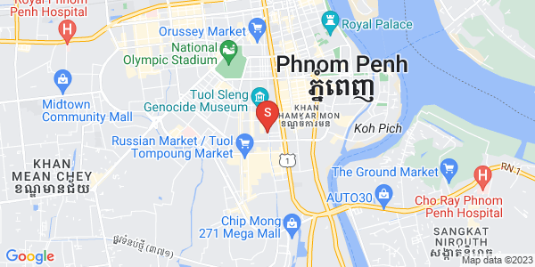 Map of Boeung Kak 1, Toul Kork, Phnom Penh