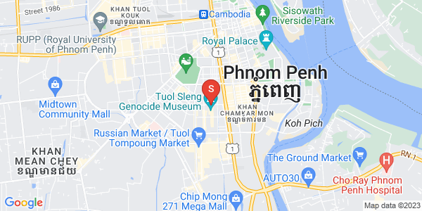 Mapa: BKK 1, Boeng Keng Kang, Phnom Penh