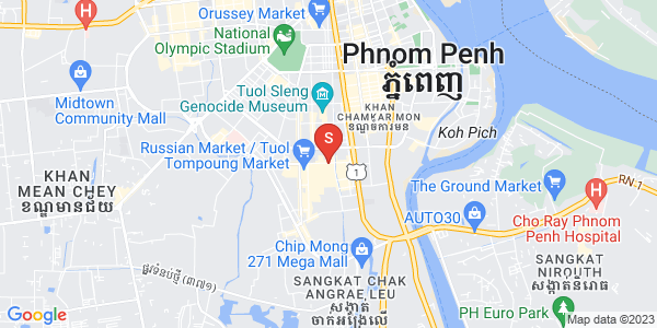 Carte de Toul Tum Poung 2, Chamkarmon, Phnom Penh