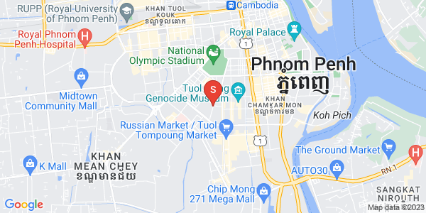 万景岗3分区（BKK3), 波哥堪, 金边地图