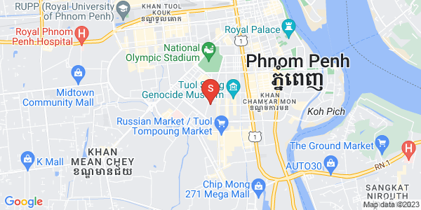 万景岗1分区（BKK1), 波哥堪, 金边地图