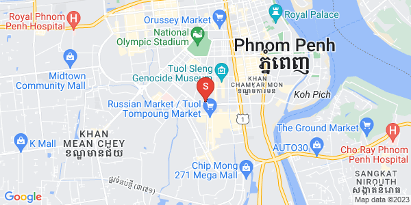 万景岗1分区（BKK1), 波哥堪, 金边地图