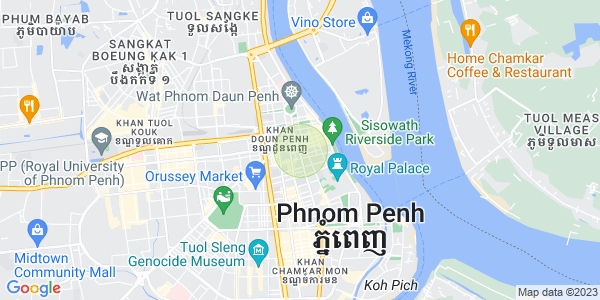 Map of Chakto Mukh, Daun Penh, Phnom Penh