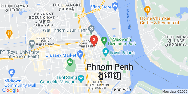 Mapa: Phsar Thmei III, Daun Penh, Phnom Penh