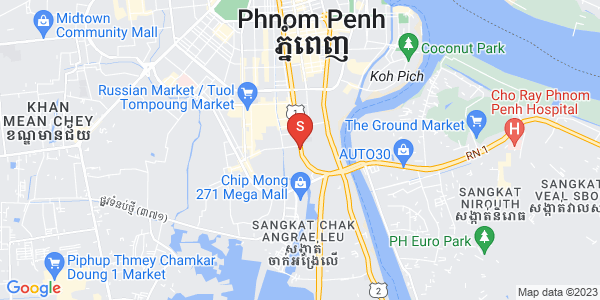 万景岗1分区（BKK1), 波哥堪, 金边地图
