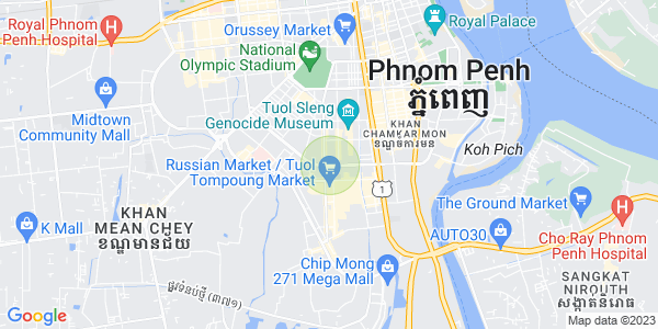 BKK 1, ボンケンコン, プノンペンの地図
