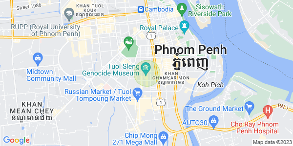 Map of BKK 1, Boeng Keng Kang, Phnom Penh