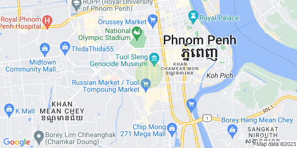 Map of BKK 1, Boeng Keng Kang, Phnom Penh