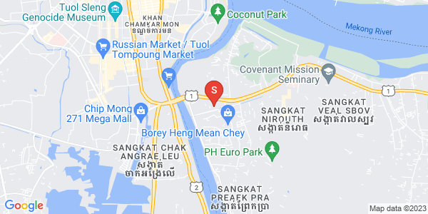Mapa: Preaek Aeng, Chbar Ampov, Phnom Penh