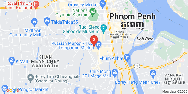 Map of Toul Svay Prey 2, Boeng Keng Kang, Phnom Penh