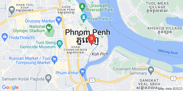 Carte de Tonle Bassac, Chamkarmon, Phnom Penh