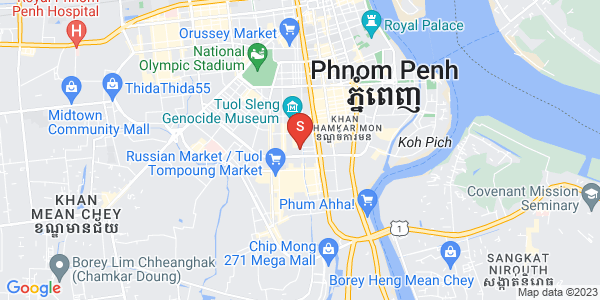 ボエントラベク, チャムカモン, プノンペンの地図