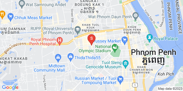 Mapa: Boeung Kak 2, Toul Kork, Phnom Penh