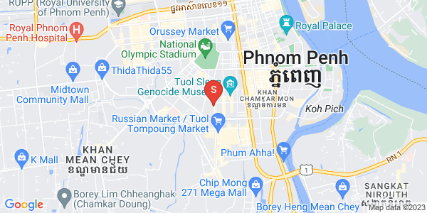 万景岗3分区（BKK3), 波哥堪, 金边地图