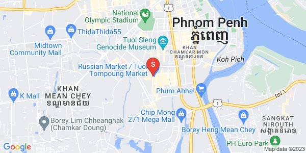 Map of BKK 1, Boeng Keng Kang, Phnom Penh