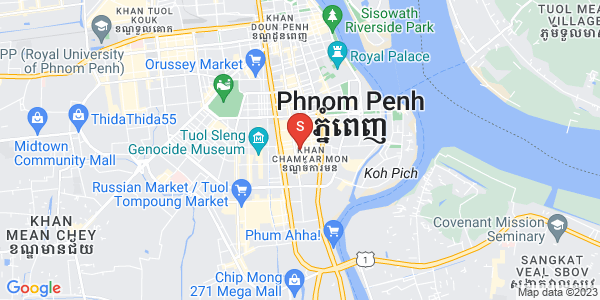 Map of BKK 1, Boeng Keng Kang, Phnom Penh
