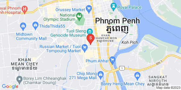 Mapa: BKK 1, Boeng Keng Kang, Phnom Penh