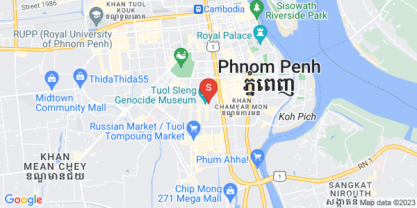 Mapa: BKK 1, Boeng Keng Kang, Phnom Penh
