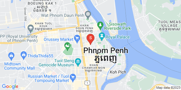 Mapa: Boeng Reang, Daun Penh, Phnom Penh