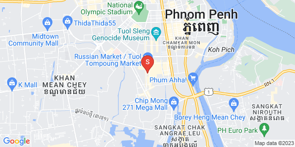 万景岗3分区（BKK3), 波哥堪, 金边地图