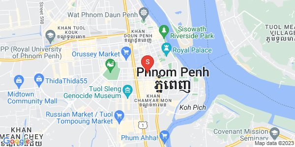 四臂湾分区, 隆边区, 金边地图