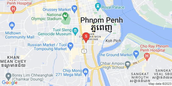 Map of U, BKK 1, Boeng Keng Kang, Phnom Penh