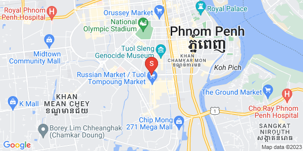 万景岗3分区（BKK3), 波哥堪, 金边地图
