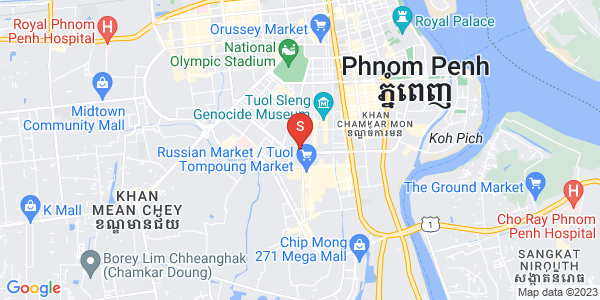 แผนที่ โตนเลบาสัก, จัมการมอน, พนมเปญ