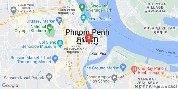 Carte de Tonle Bassac, Chamkarmon, Phnom Penh