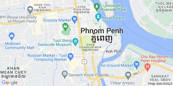 万景岗1分区（BKK1), 波哥堪, 金边地图