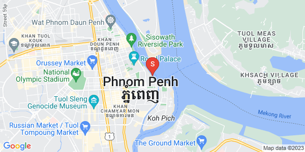 四臂湾分区, 隆边区, 金边地图