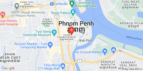 万景岗1分区（BKK1), 波哥堪, 金边地图