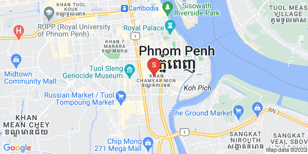 Mapa: BKK 1, Boeng Keng Kang, Phnom Penh