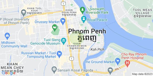 Map of BKK 1, Boeng Keng Kang, Phnom Penh