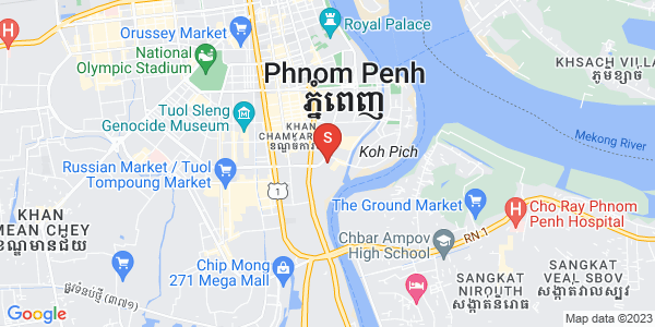 Map of Tonle Bassac, Chamkarmon, Phnom Penh