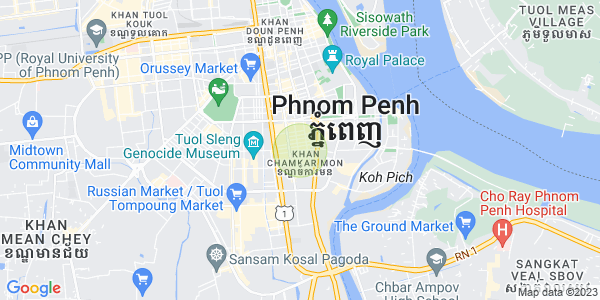 Mapa: BKK 1, Boeng Keng Kang, Phnom Penh